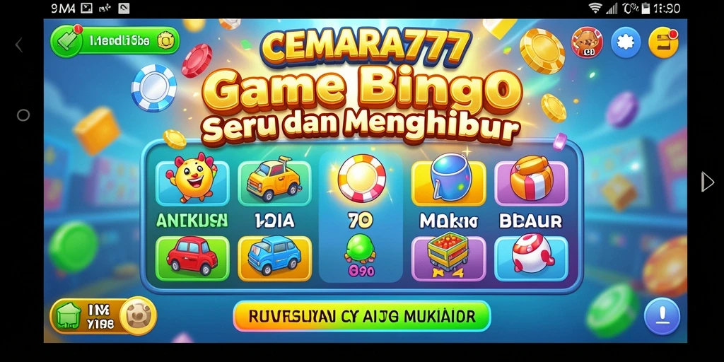 Screenshot gameplay CEMARA777 menampilkan suasana Bingo yang seru.