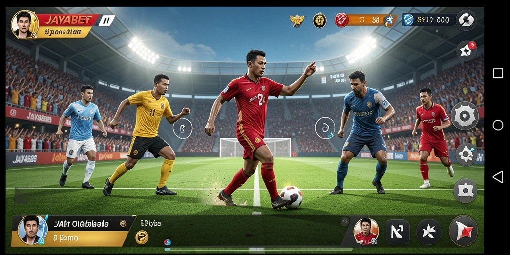 Screenshot JAYABET menunjukkan gameplay yang menarik dalam olahraga.