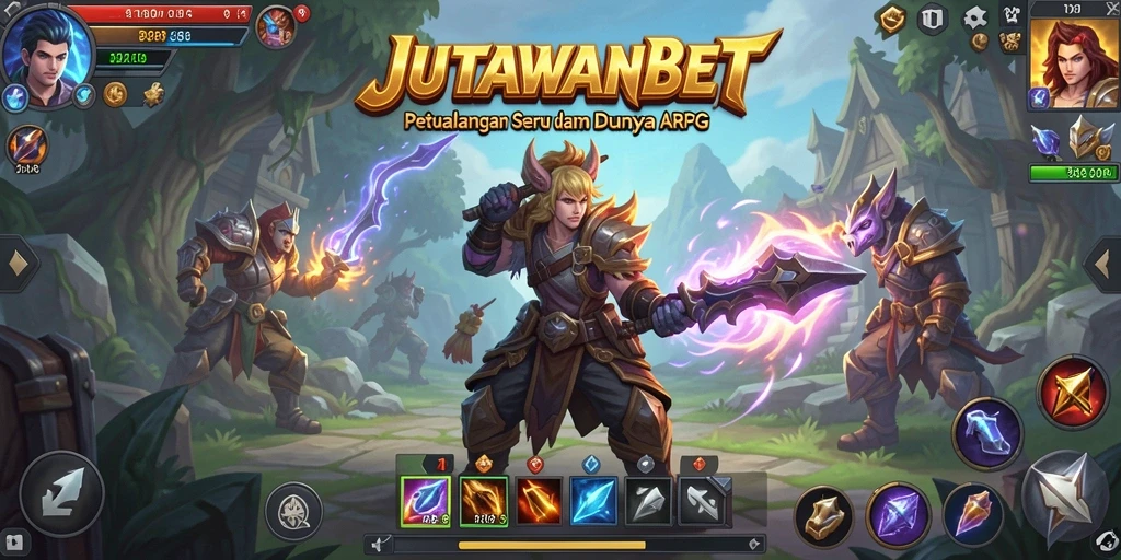 Tampilan menarik dari gameplay JUTAWANBET dengan pertarungan yang intens.