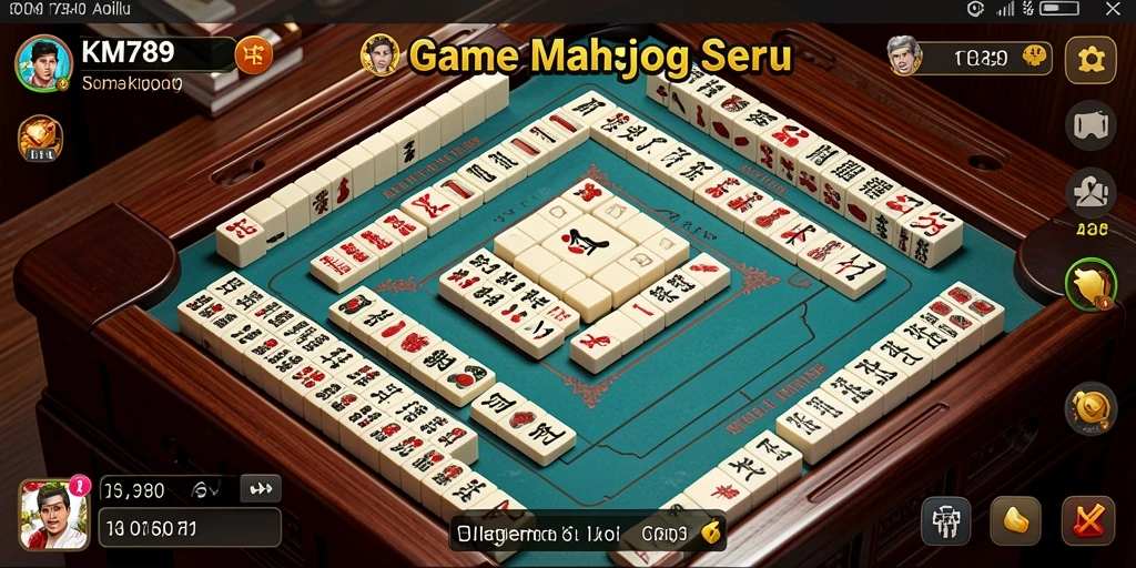 Tampilan gameplay menarik dari KM789 dengan elemen Mahjong yang memikat.