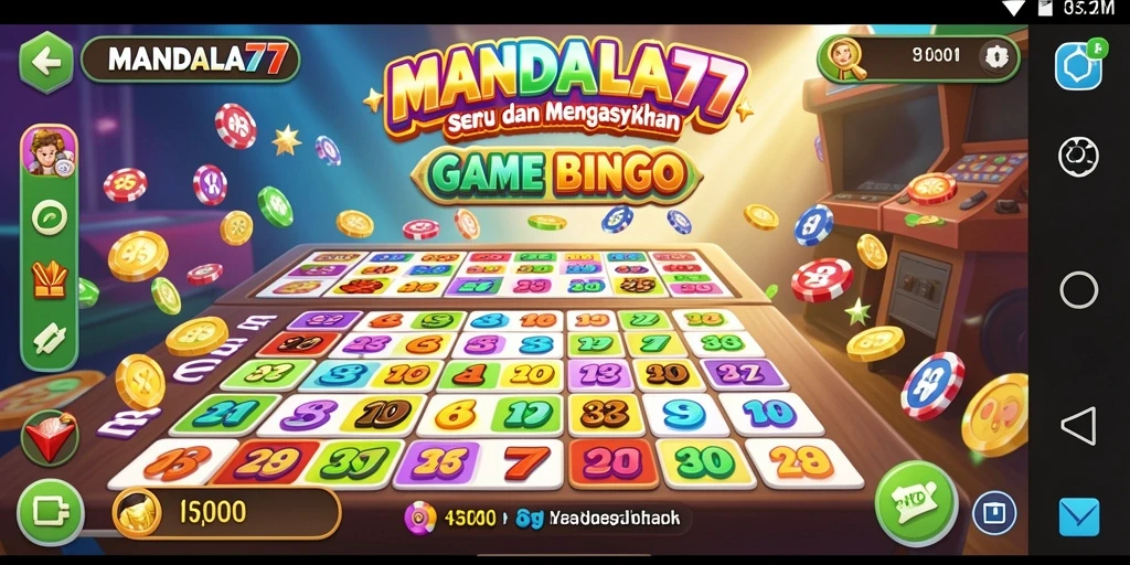 Tampilan gameplay MANDALA77 yang seru dalam Bingo.