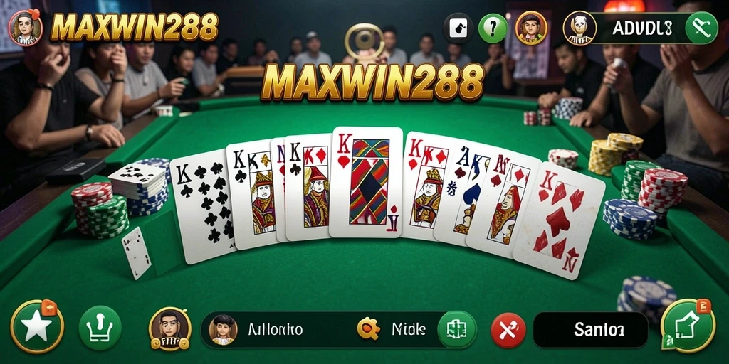 Screenshot gameplay seru dari MAXWIN288 menampilkan aksi Domino yang mendebarkan.
