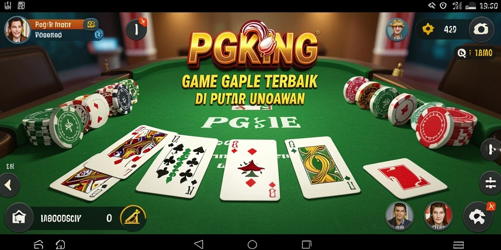 Screenshot gameplay PGKING memperlihatkan aksi seru permainan Gaple.