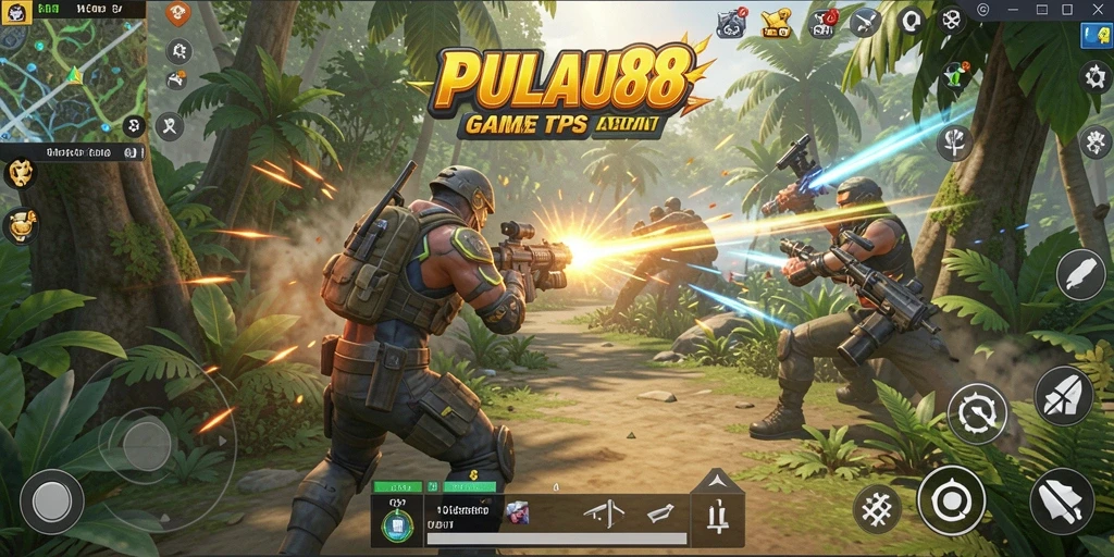 Gameplay seru di PULAU88 dengan karakter dan senjata beragam.