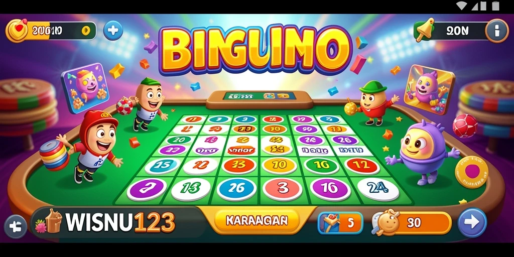 Tampilan gameplay Bingo yang seru dan interaktif di WISNU123.